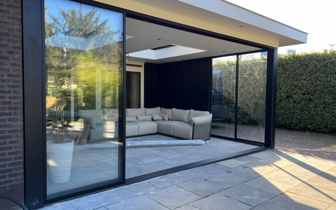 Veranda modern met Steellook schuifdeuren 37 Gennep