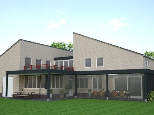 Veranda met strak plafond, 3D + eindresultaat 49 Gemert